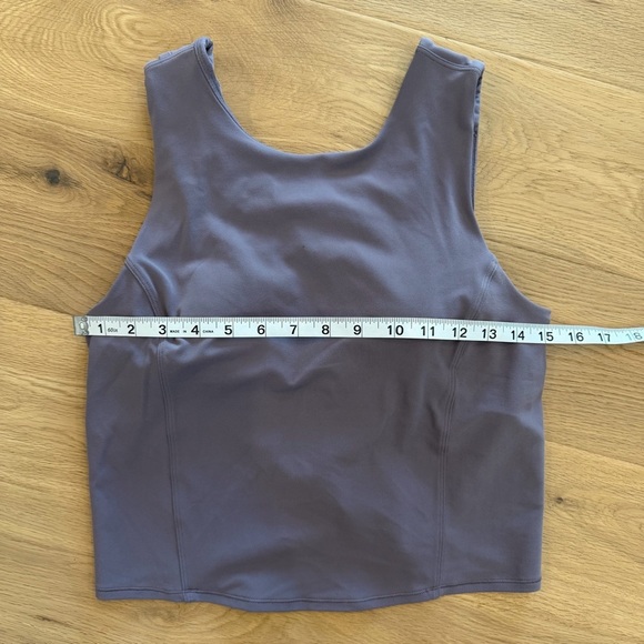 Lululemon Athletica Purple Tank Top with Built-In Shelf Bra – Size 8 - Picture 6 of 7